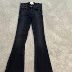 McGuire Denim Mid-Rise Flare Black Jeans 25